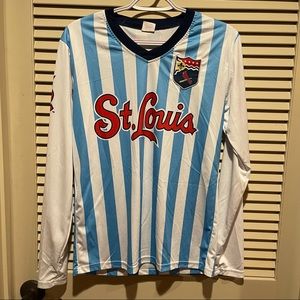 St. Louis Cardinals Soccer Jersey Blue+White